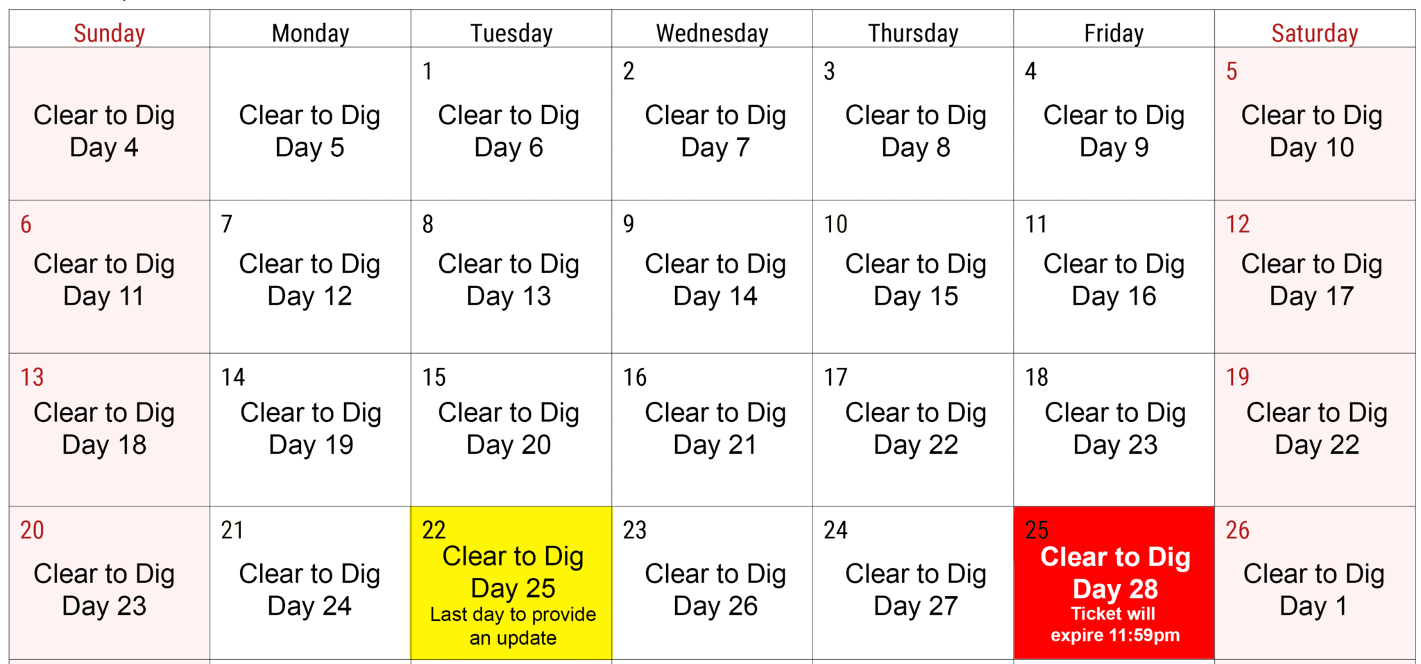 calendar updated ticket