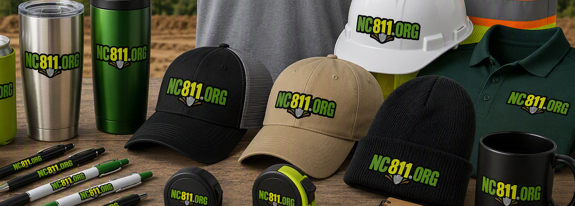 nc811 logo on promo items