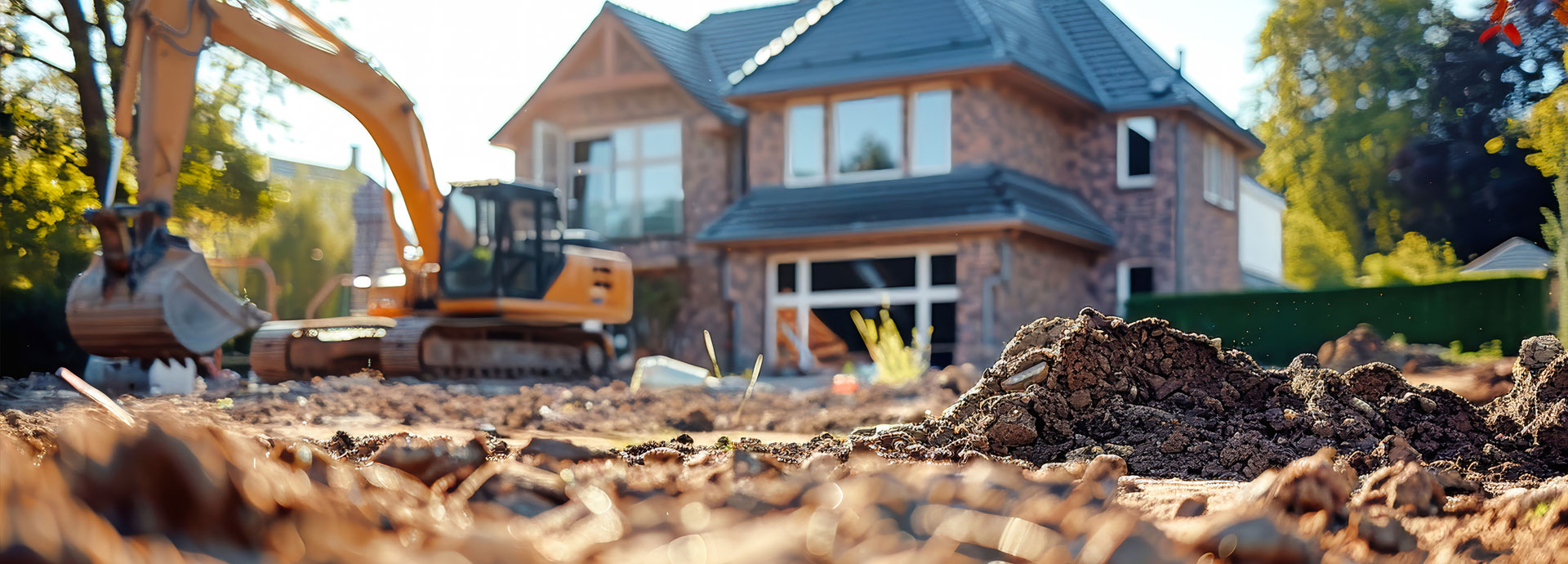 construction in front yard